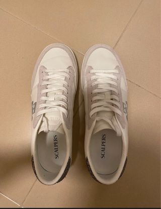 Zapatillas Scalpers Blancas con Brillo