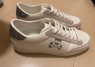 Zapatillas Scalpers Blancas con Brillo
