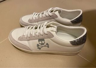 Zapatillas Scalpers Blancas con Brillo