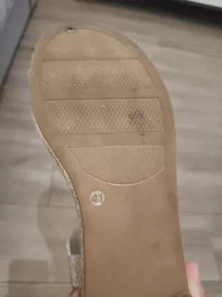 Sandalias Graceland Beige y Plateadas