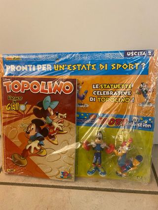 Topolino 3582 Statuette Sport Pippo Paperina
