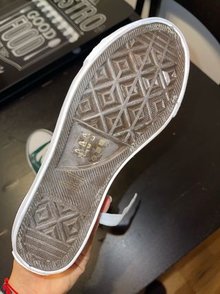 Zapatillas Mustang Verde Estilo Converse