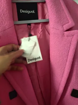 Abrigo Desigual Rosa Talla L