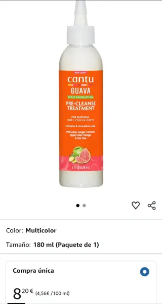 Lote x3 Cantu Guava Pre-Champú Exfoliante 180ml