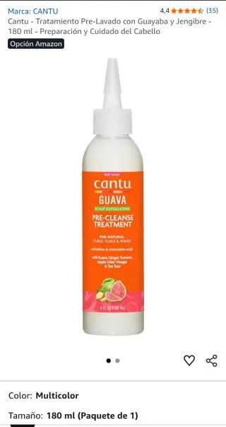Lote x3 Cantu Guava Pre-Champú Exfoliante 180ml