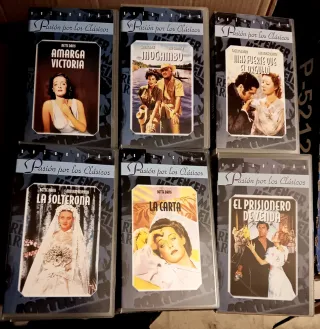 Lote 6 Películas VHS Pasión por los Clásicos