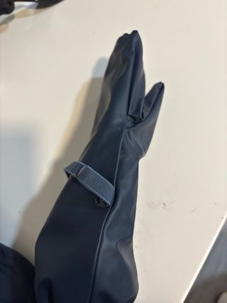 Manoplas niño impermeables azul  de 5 a 8 años