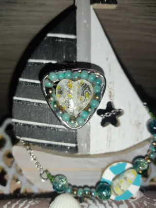 Conjunto Joyería  cristales de Murano artesanales