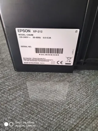 Impresora Multifunción WIFI Epson XP-212 Negra