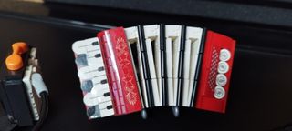 Bloques estilo lego música guitarra acordeón