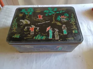 2 Cajas Metálicas Antiguas Hilos Carreras Caballos