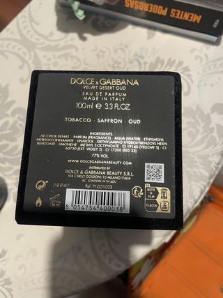 Caja Perfume Dolce & Gabbana Velvet Desert Oud