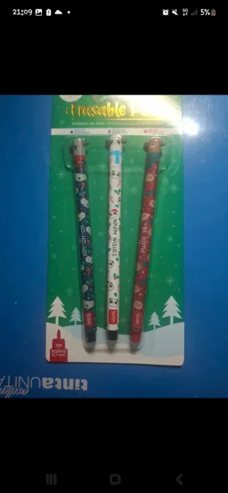 Set 3 Penne Cancellabili Natale Legami