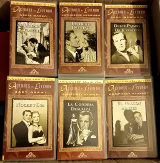 Lote 6 Películas Clásicas VHS Actores de Leyenda