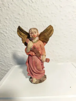 Figura Ángel Belén Rosa y Dorada