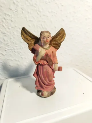 Figura Ángel Belén Rosa y Dorada