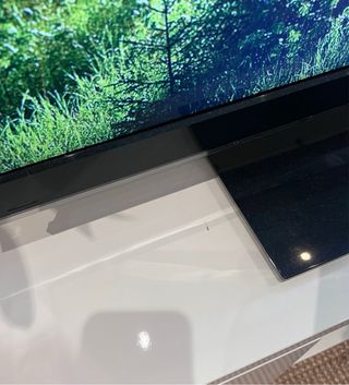 Mueble TV Blanco Alto Brillo BYAS IKEA