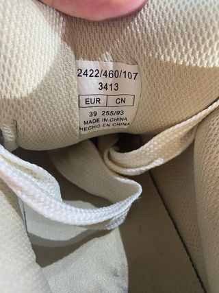 Zapatillas Bershka Talla 39 Beige/Gris