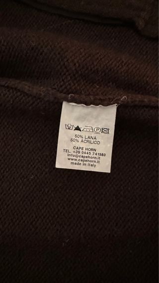 Felpa Cape Horn zip M marrone