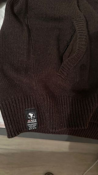 Felpa Cape Horn zip M marrone