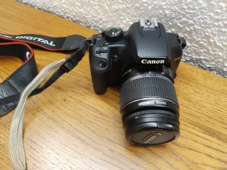 Cámara Canon Negra+ 2° objetivo de ojo de pez