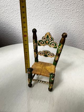 Silla decorativa vintage estilo andaluz