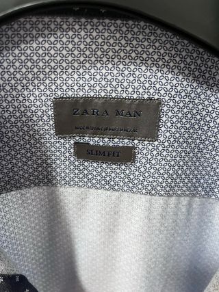 Camisa Zara Man Azul Talla M