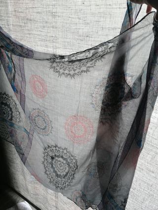 Fular fluido jacquard multicolor