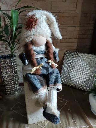 Gnoma Natale Beige e Marrone