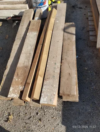 Tablones de madera rústica