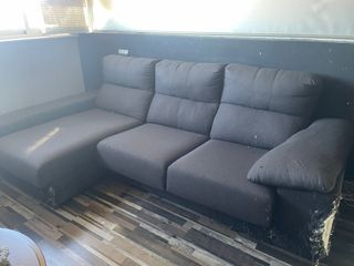 Sofá Chaiselongue Gris Tela