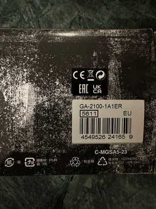 Casio G-Shock GA2100 Reloj Negro/Gris