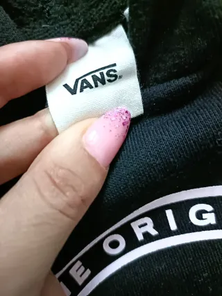 Felpa Vans donna nera con logo