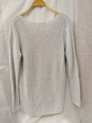 Jersey GAP mujer talla M gris algodón