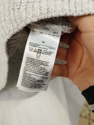 Jersey GAP mujer talla M gris algodón