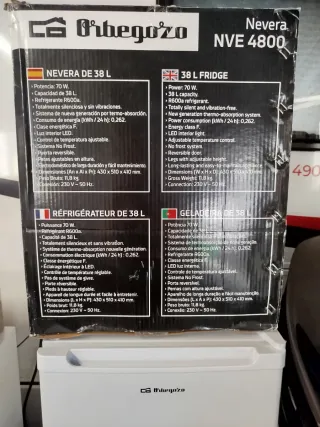 Mini Nevera Orbegozo NVE4800