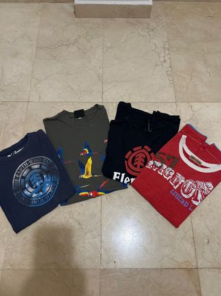 Lote 4 Camisetas Estampadas