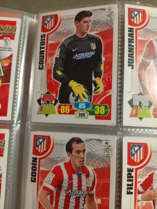 18 Cartas Adrenalyn 13-14 At. Madrid