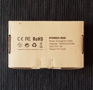 NUEVA. MINI POWERBANK POWERADD 10.000 mAh