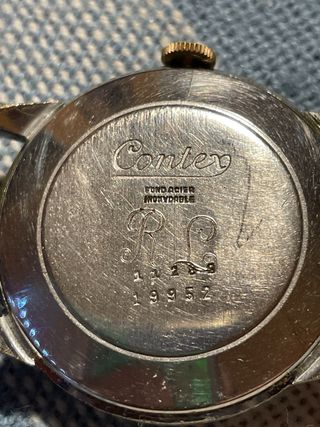 Reloj CONTEX cuerda Dorado y Plateado