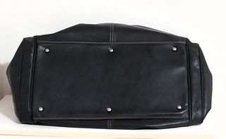 Bolso de piel grande Nobuck negro/marrón