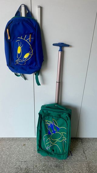 Trolley Vintage Looney Tunes Blu/Verde