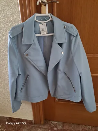 Cazadora Biker Azul