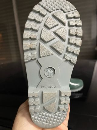 Botas de agua verdes para niño talla 26/27