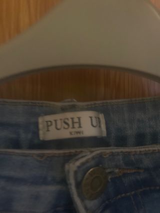 Jeans PUSH UP Azules Rotos Talla X
