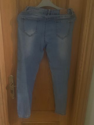 Jeans PUSH UP Azules Rotos Talla X