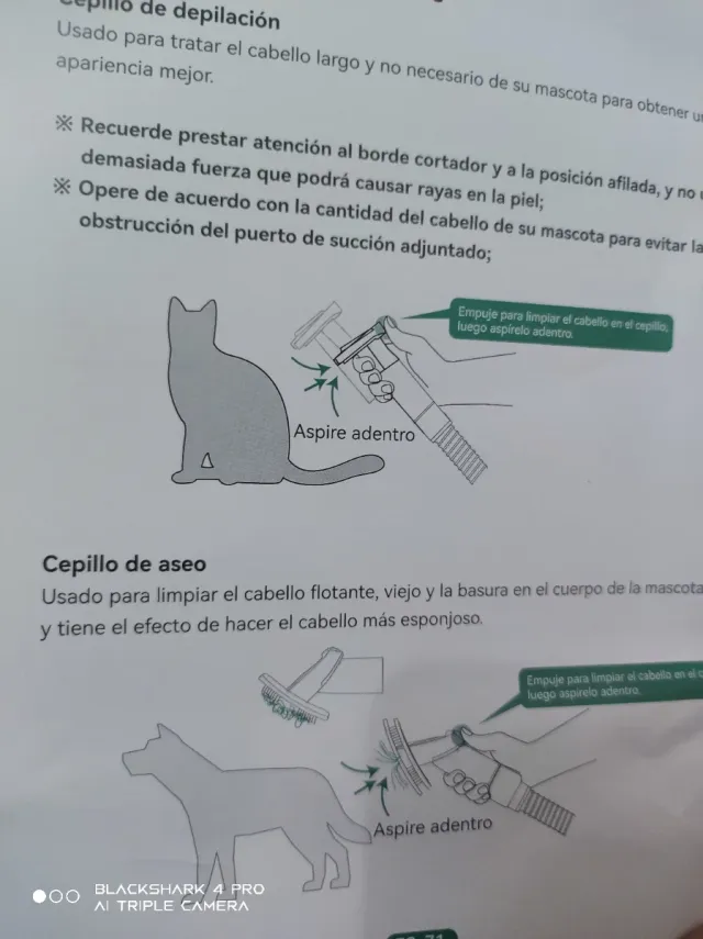 Aspiradora de aseo para mascotas P20S – como nueva