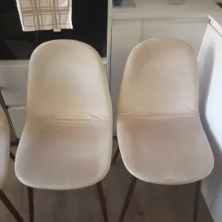 Pack 4 Sillas Terciopelo Beige