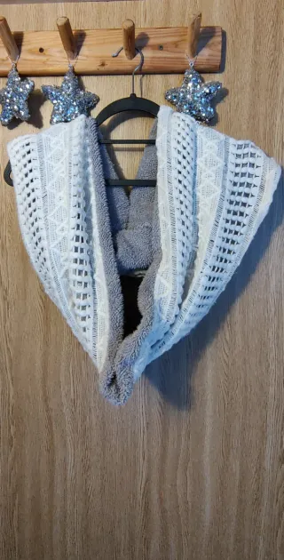 Bufanda de punto gruesa