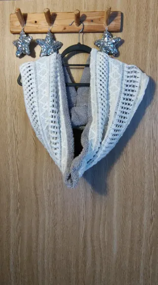 Bufanda de punto gruesa